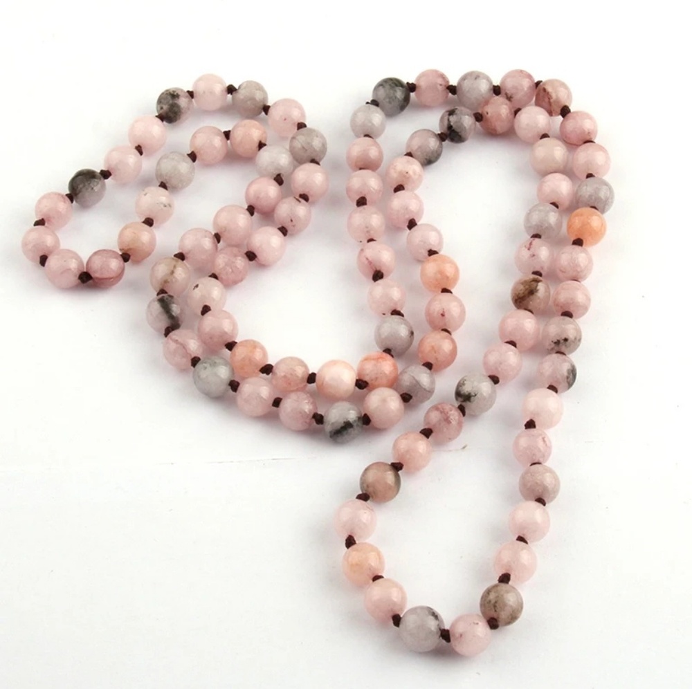 Semi Precious Stones Beads  Necklace - Picture 2 of 5
